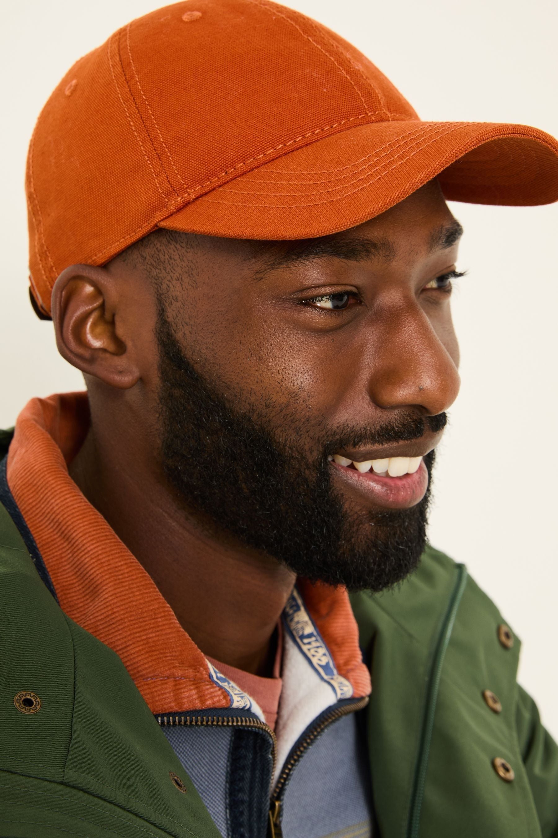 Fat Face - Burnt Orange 100% Cotton Canvas Baseball Cap