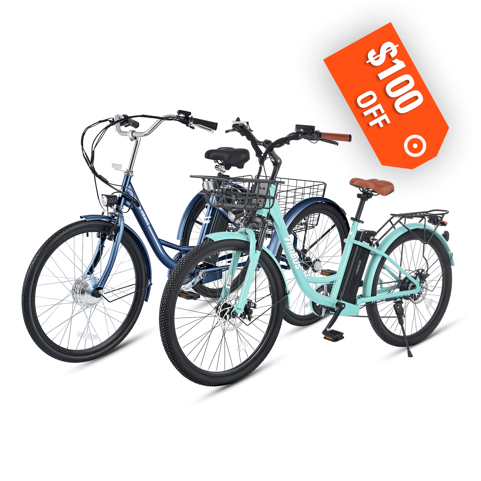 $100 Off Combo 26" TriGo Electric Tricycle + Breeze Electric Bike