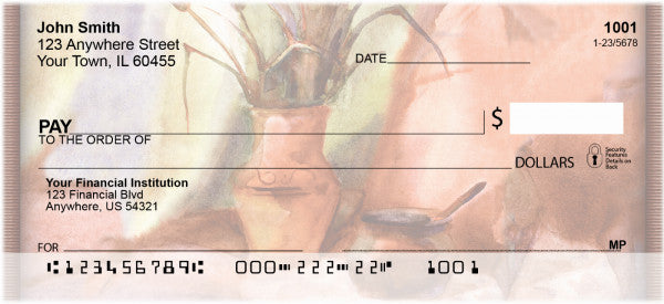 Tuscan Inspired Fall Vase Personal Checks