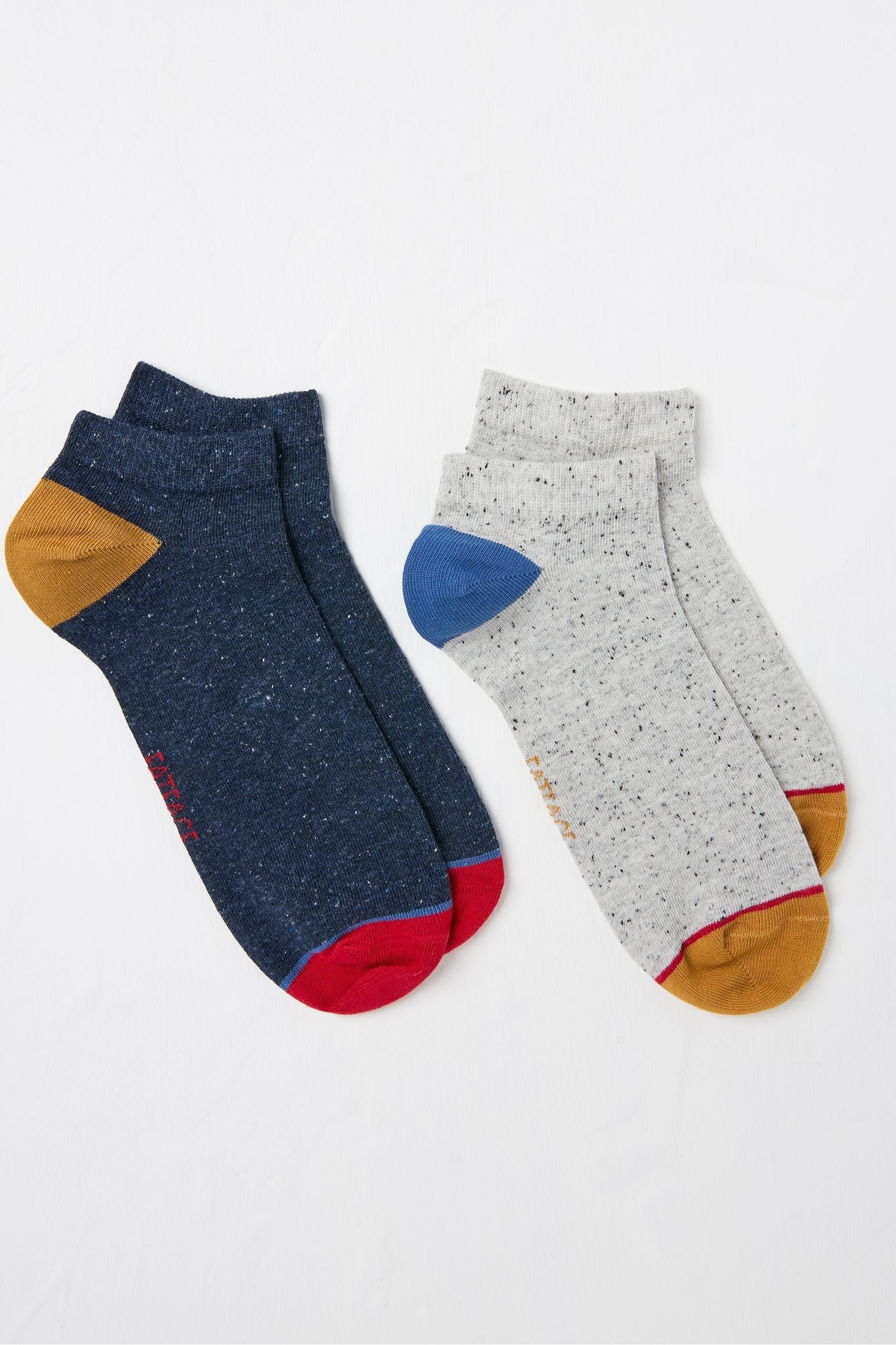Fat Face - Multicolour 2 Pairs of Trainer Socks
