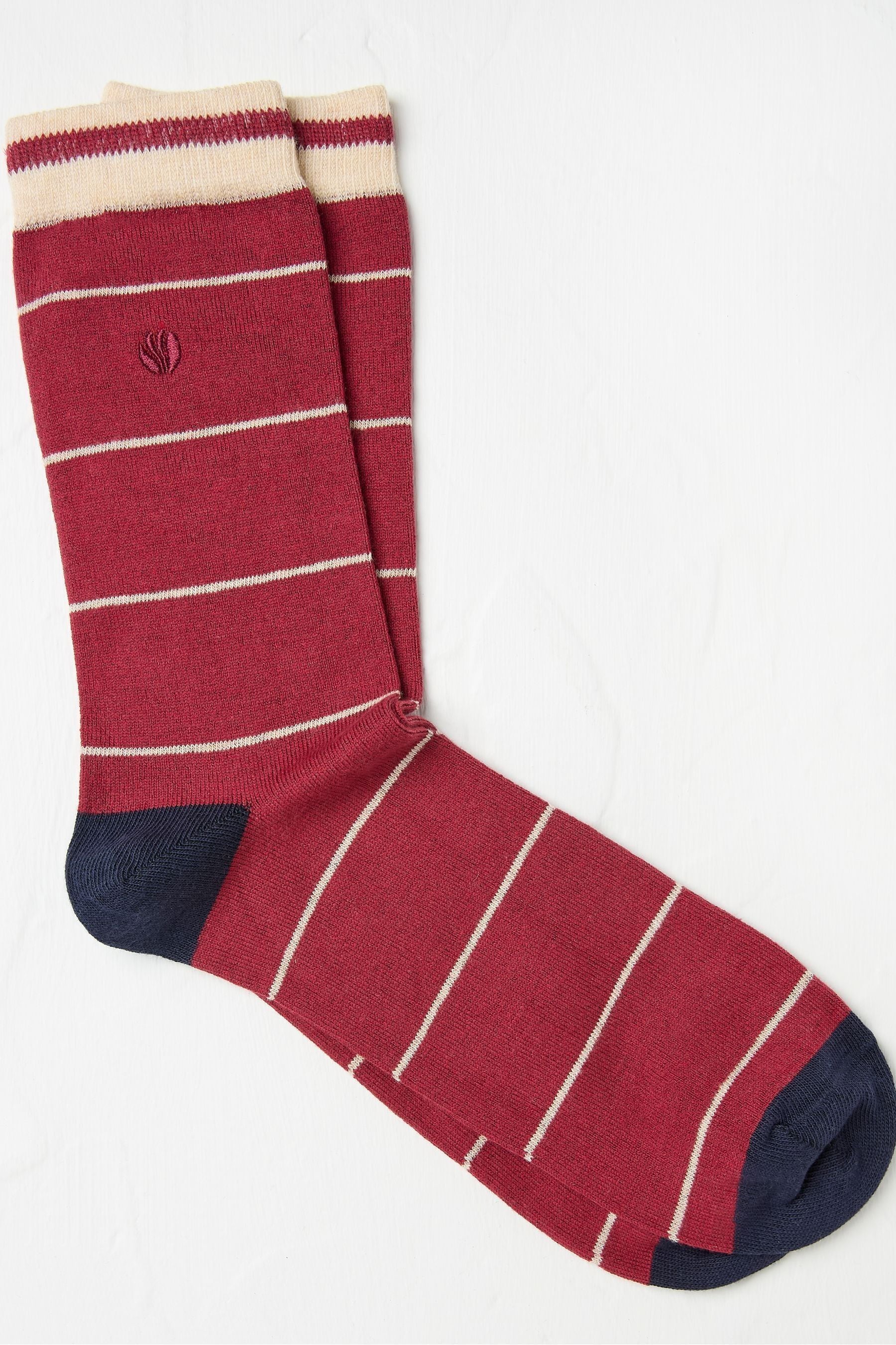 Fat Face - Red Stripe Socks