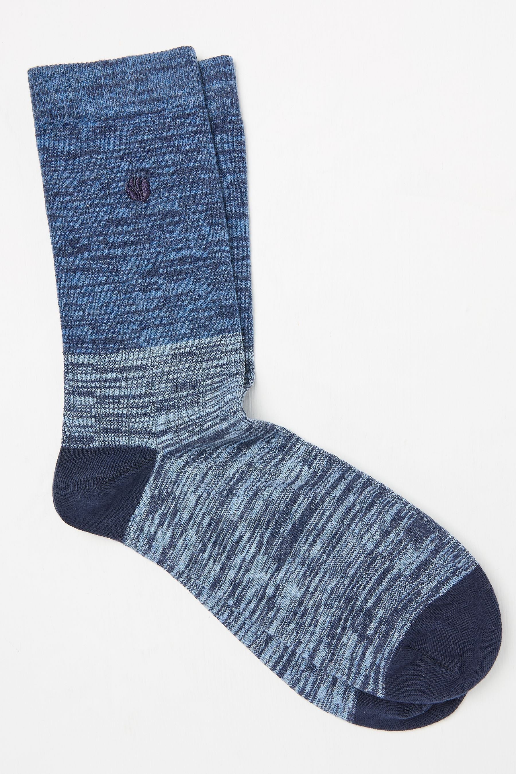 Fat Face - Blue Textured Socks