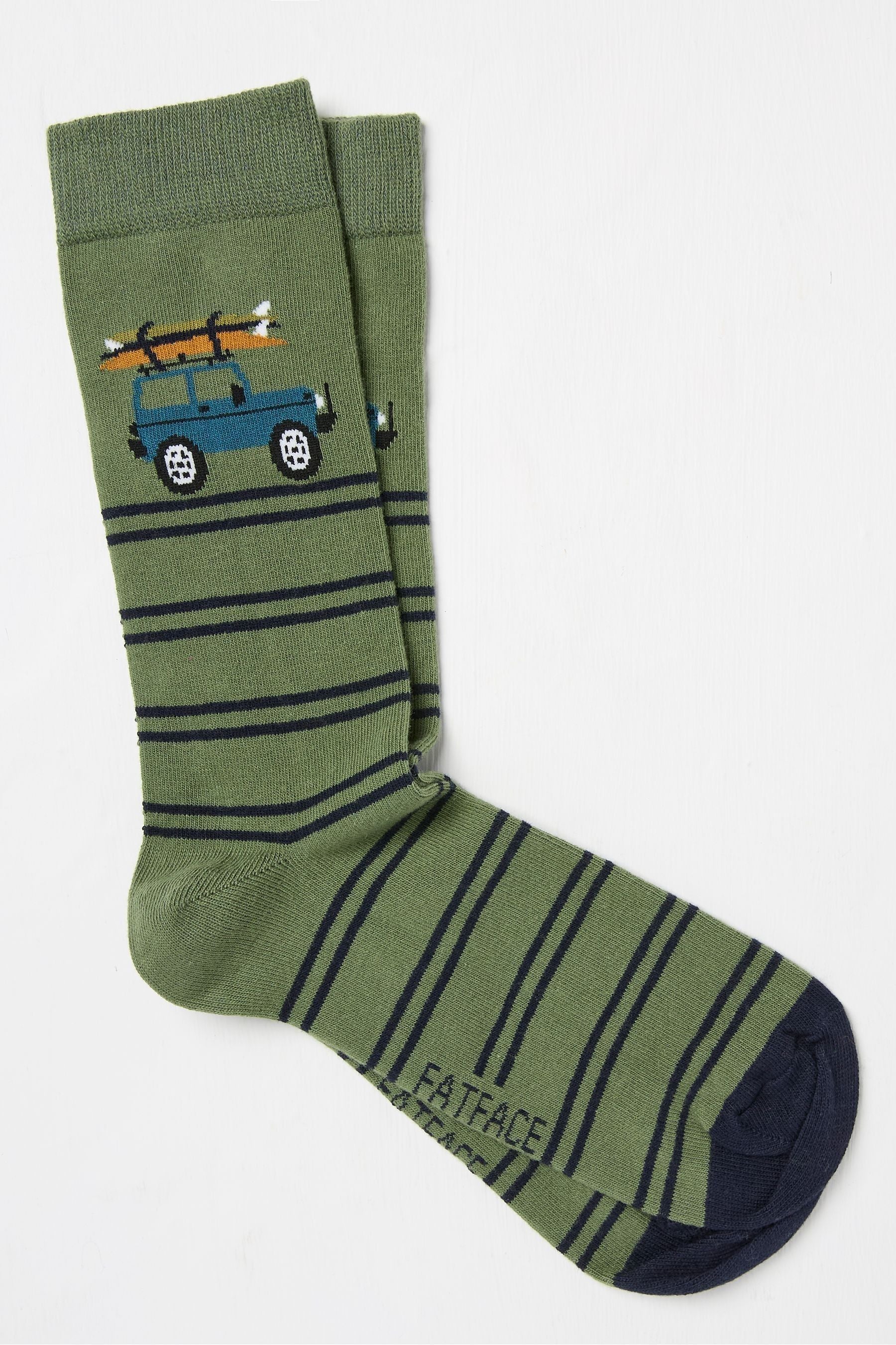 Fat Face - Green Off Roader Socks