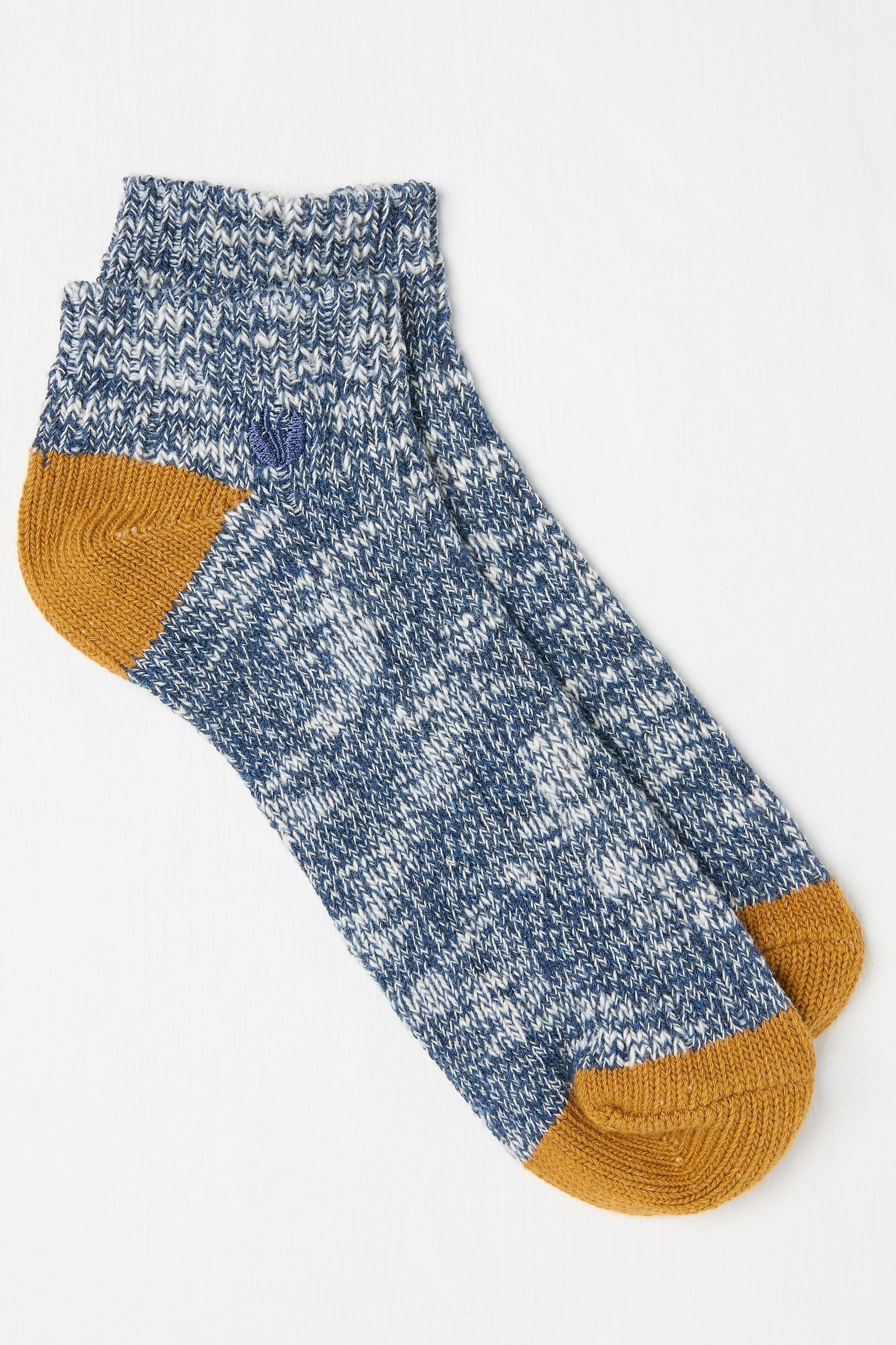 Fat Face - Navy Trainer Socks
