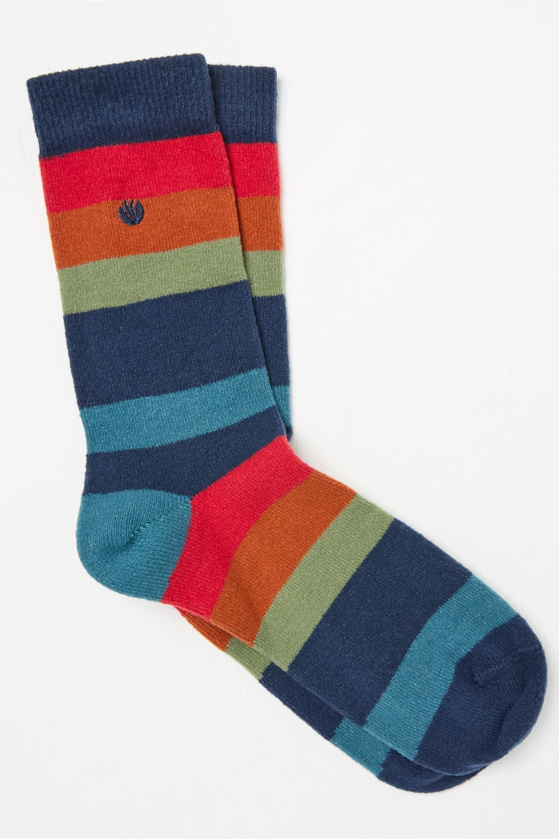 Fat Face - Multi Cosy Striped Socks