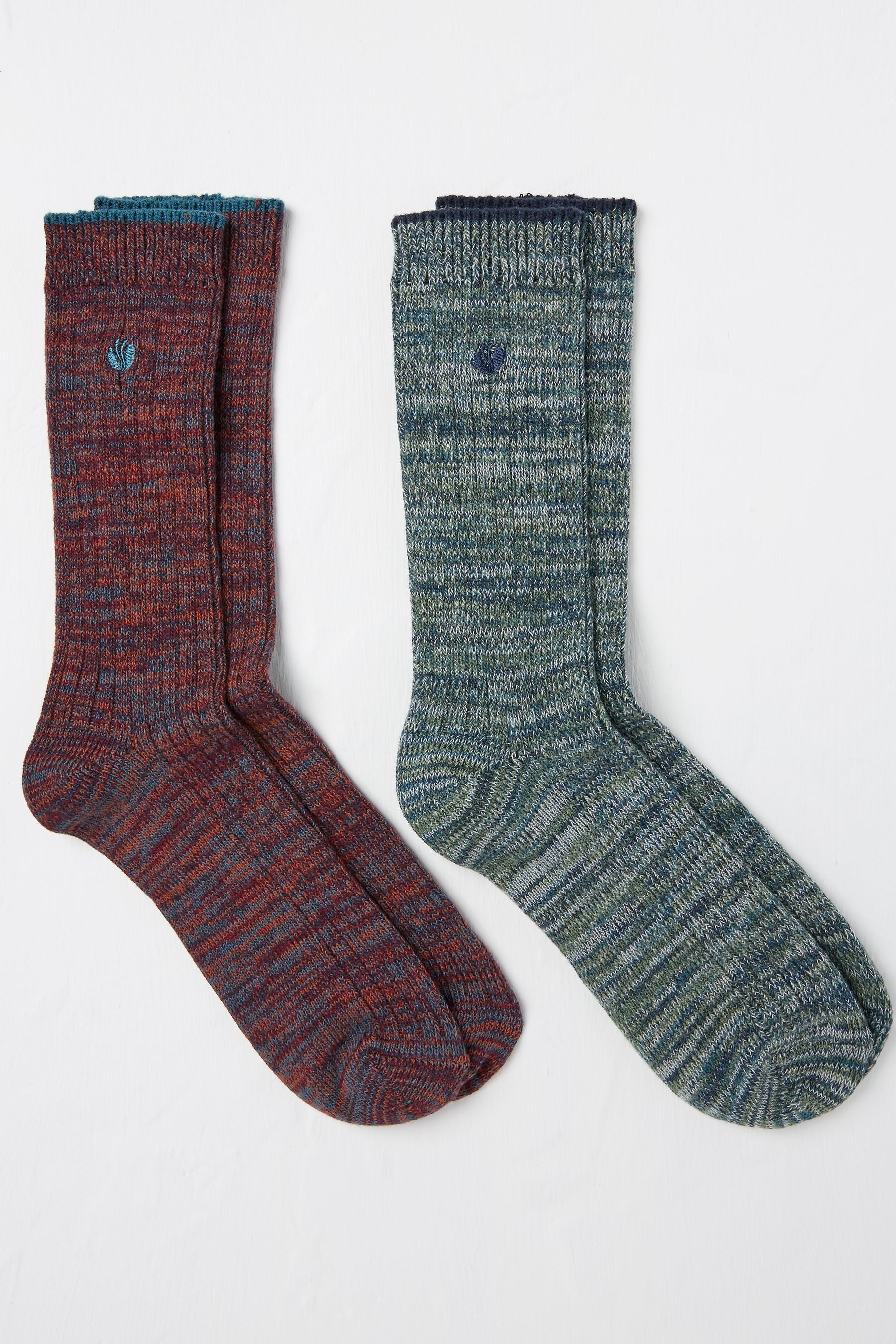 Fat Face - Multicolour 2 Pairs of Boots Socks