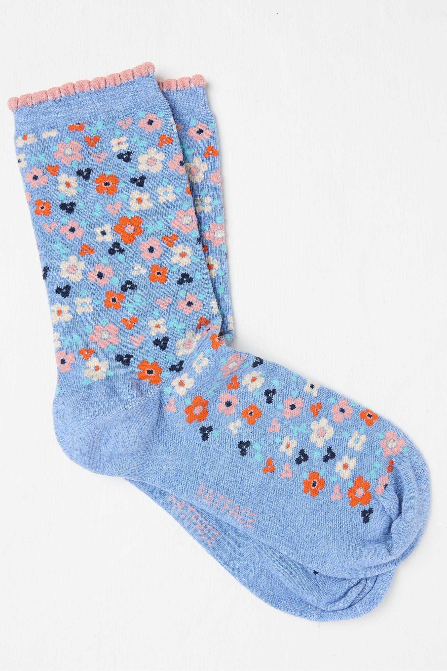 Fat Face - Blue Floral Women's Socks