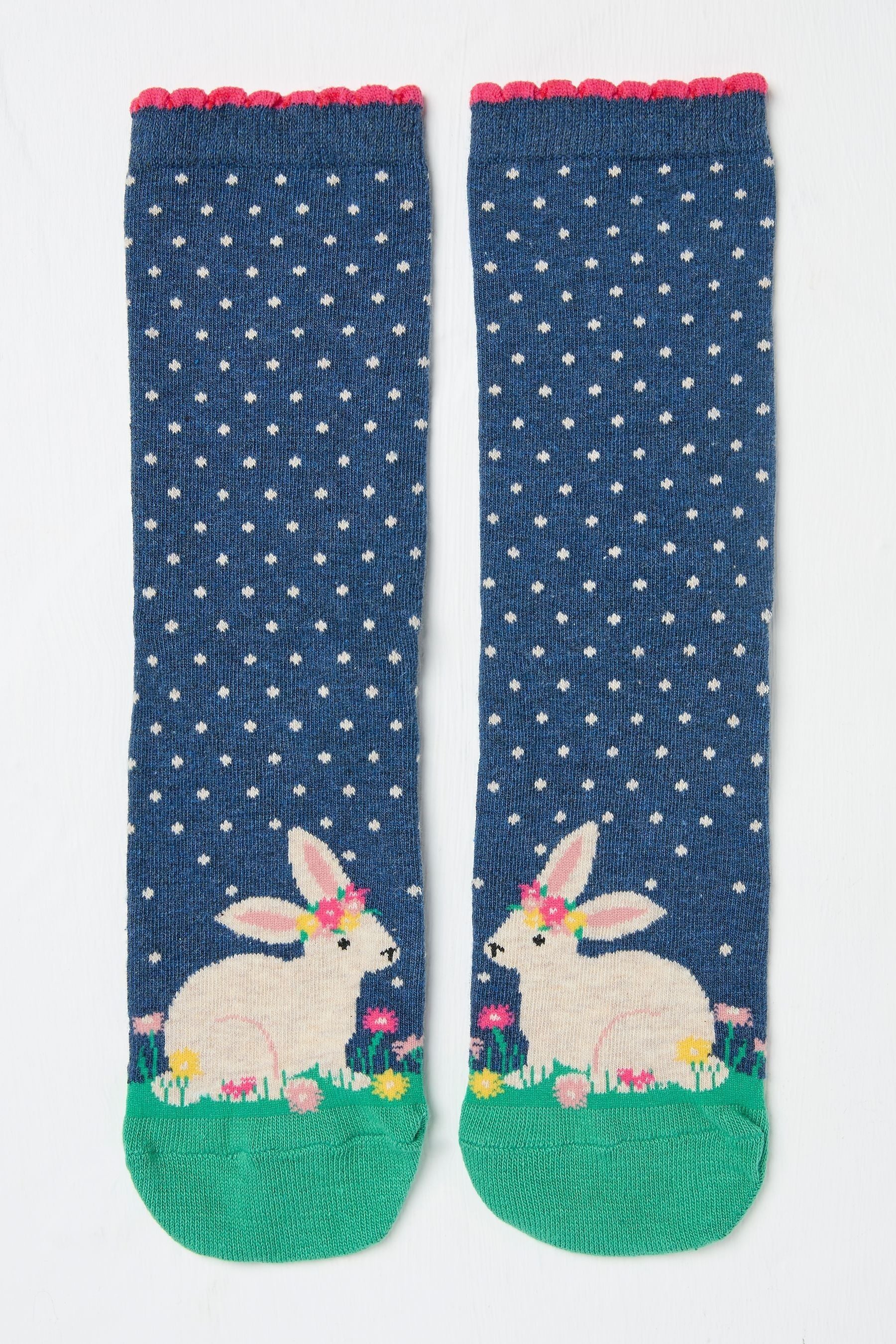 Fat Face - Navy Blue Bunny Women's Socks