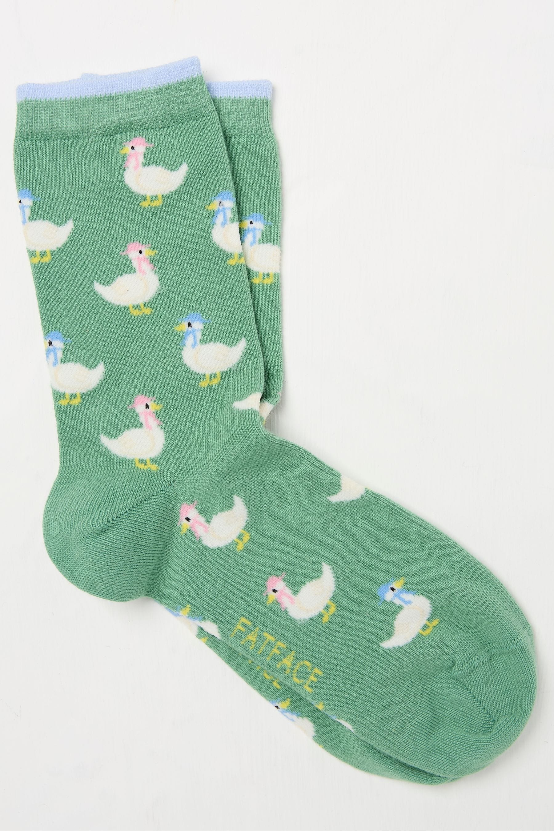 Fat Face - Green Geese Women's Socks