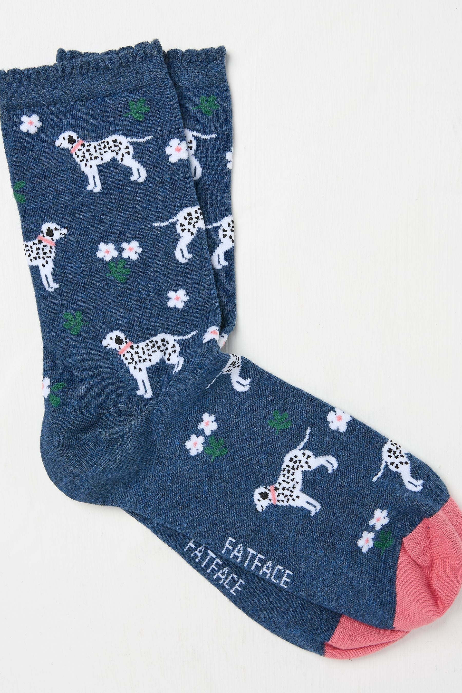 Fat Face - Navy Blue Dalmatian Women's Socks