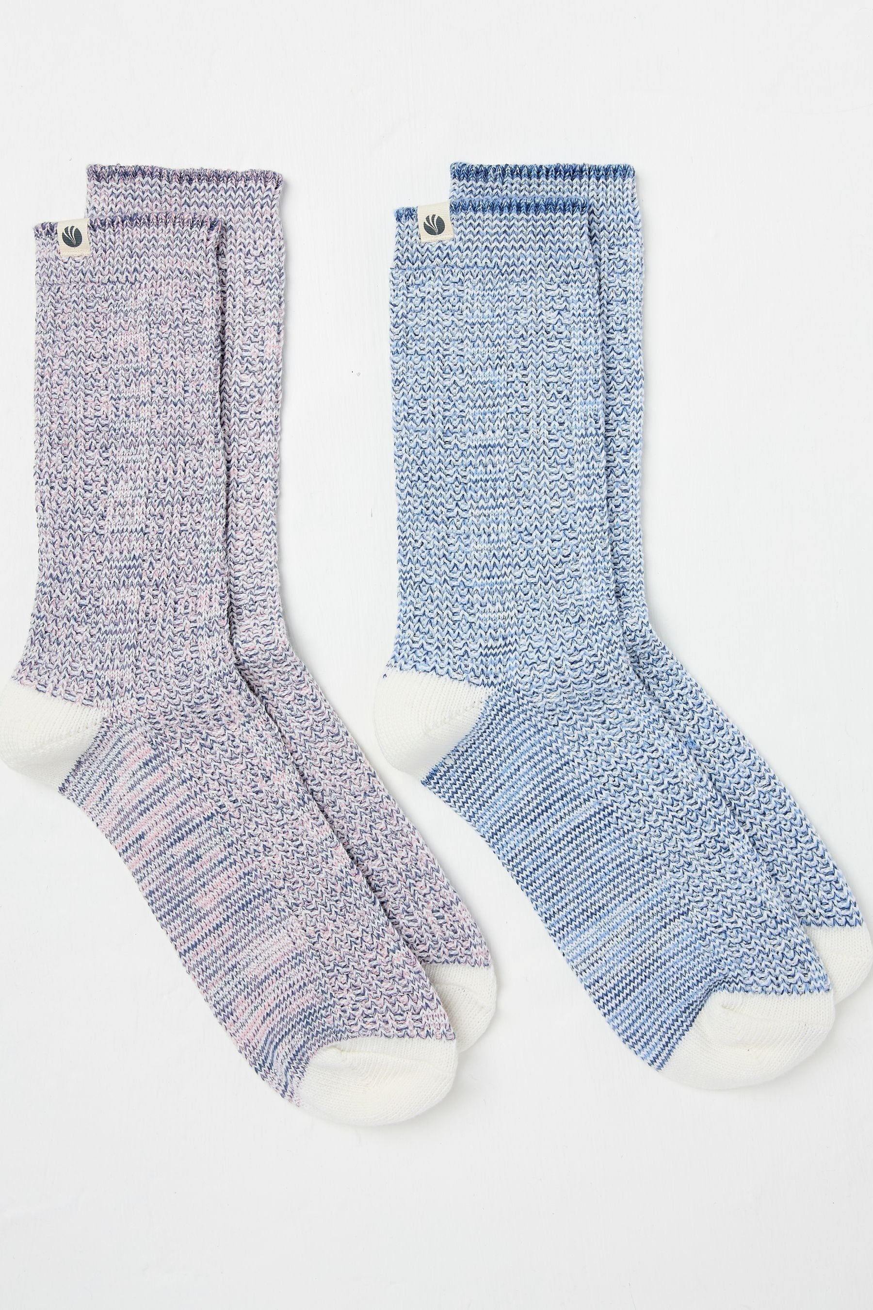 Fat Face - Multi 2 Pack Women's Boot Socks