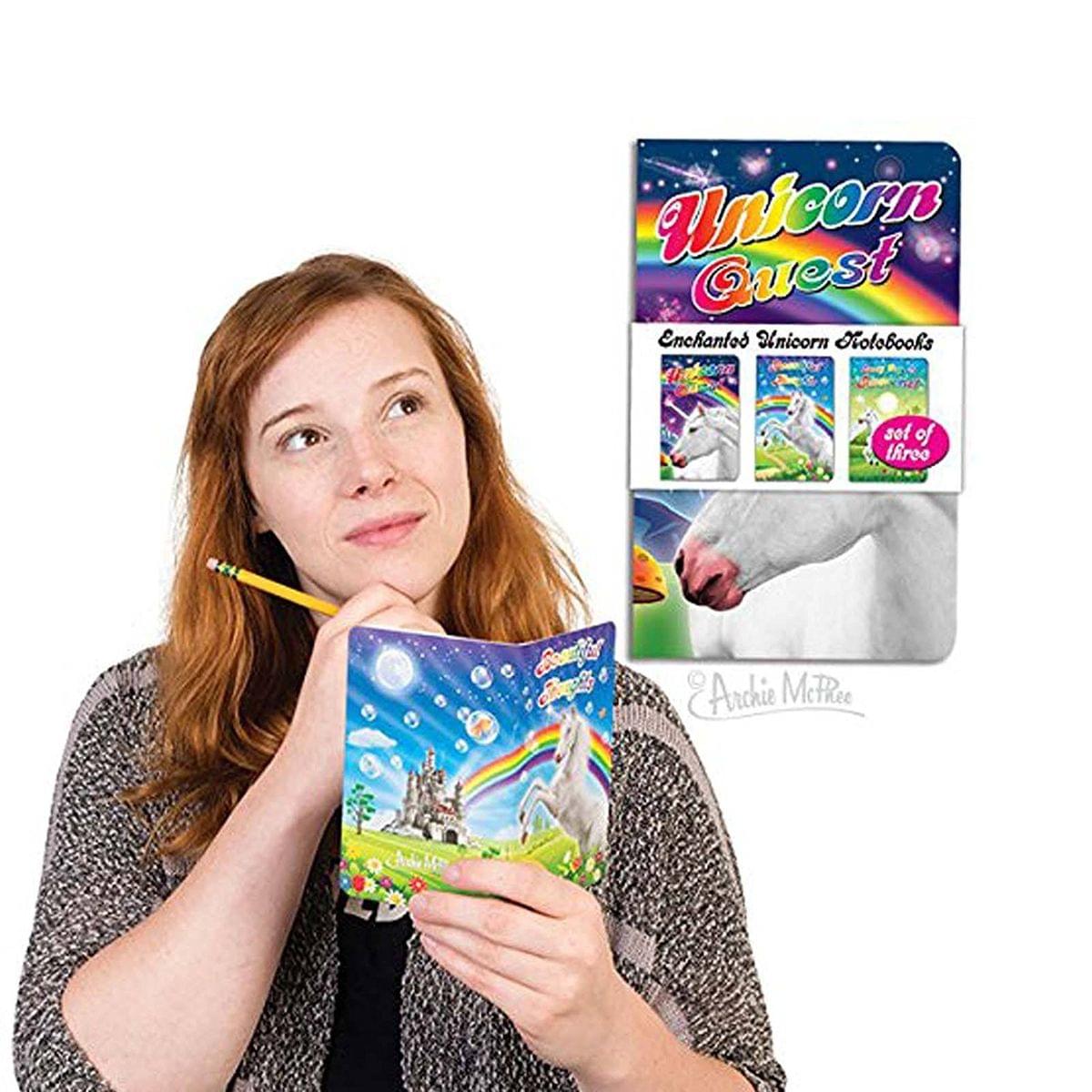 Enchanted Unicorn Notebooks, Unicorn Quest, 3 Pack
