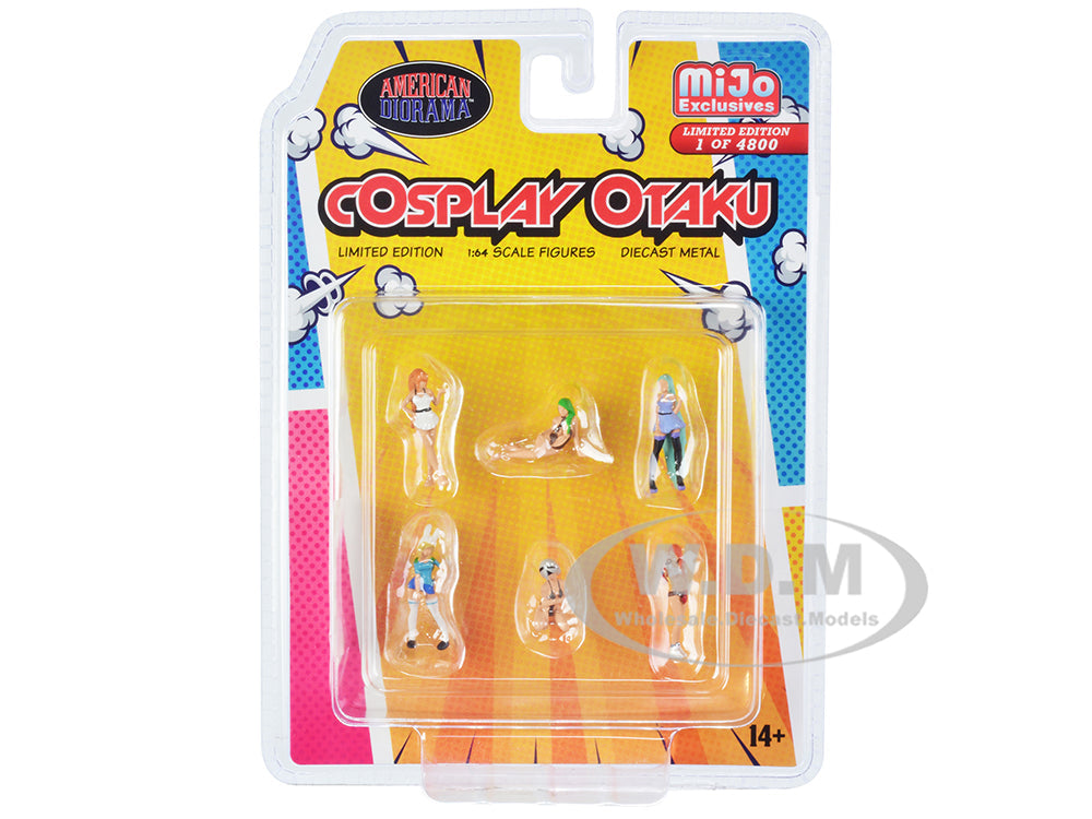 "Cosplay Otaku" 6 piece Diecast Figure Set Limited Edition to 4800 pieces Worldwide 164 Scale Models by American Diorama