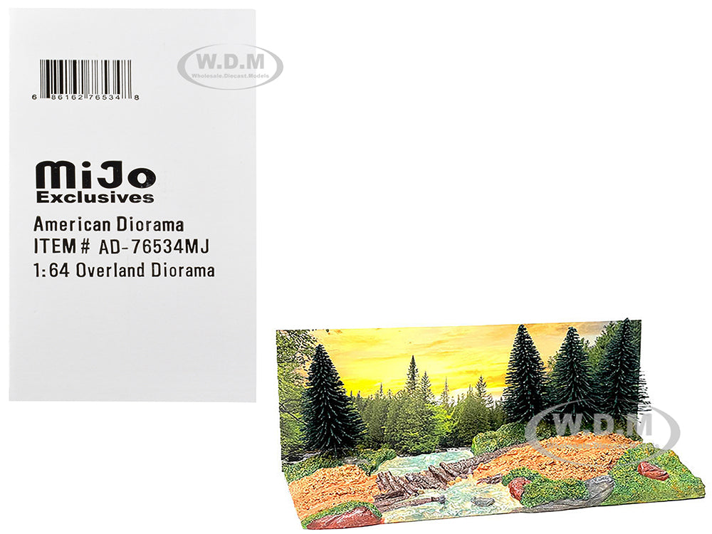 "Overland Off-Road" Diorama with Forest Background for 164 Scale Models by American Diorama