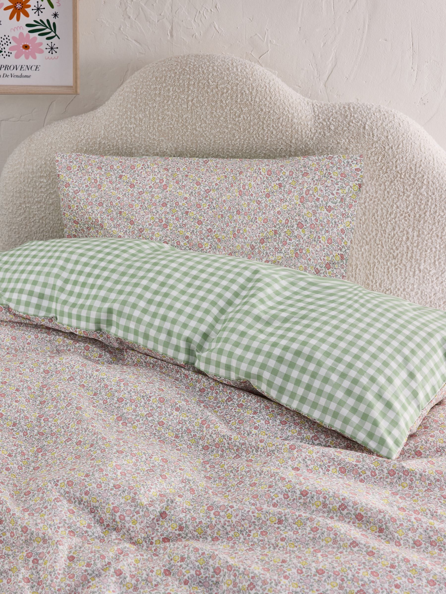 Ditsy 180 Thread Count Duvet Cover and Pillowcase Set SINGLE