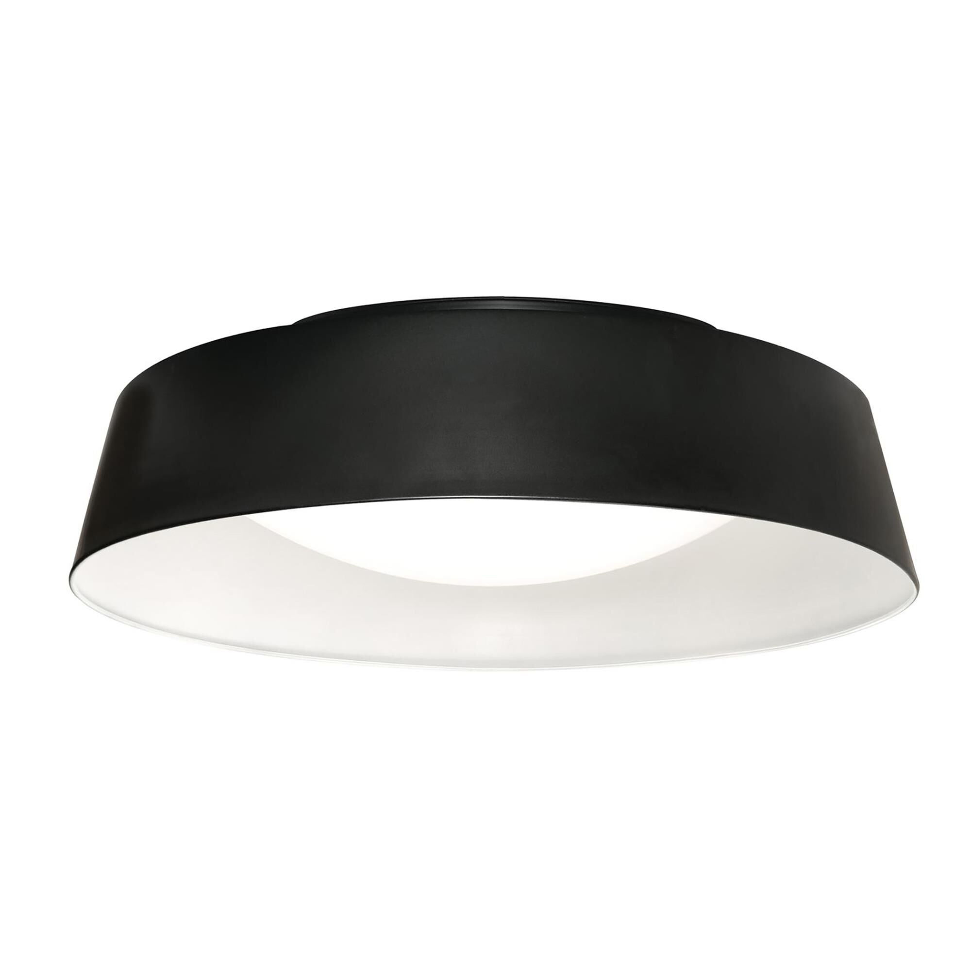 AFX Lighting Duncan 15 Inch 1 Light LED Flush Mount Duncan - DUNF15LAJUDBKWH - Art Deco