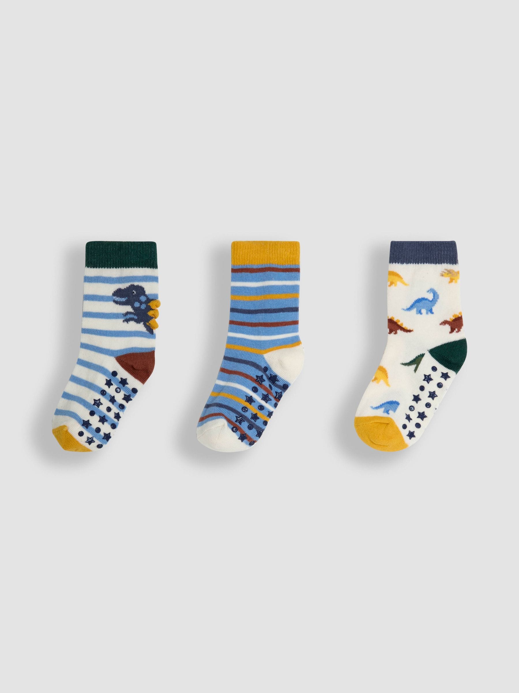 Blue 3-Pack Printed Socks 2-4 Yrs