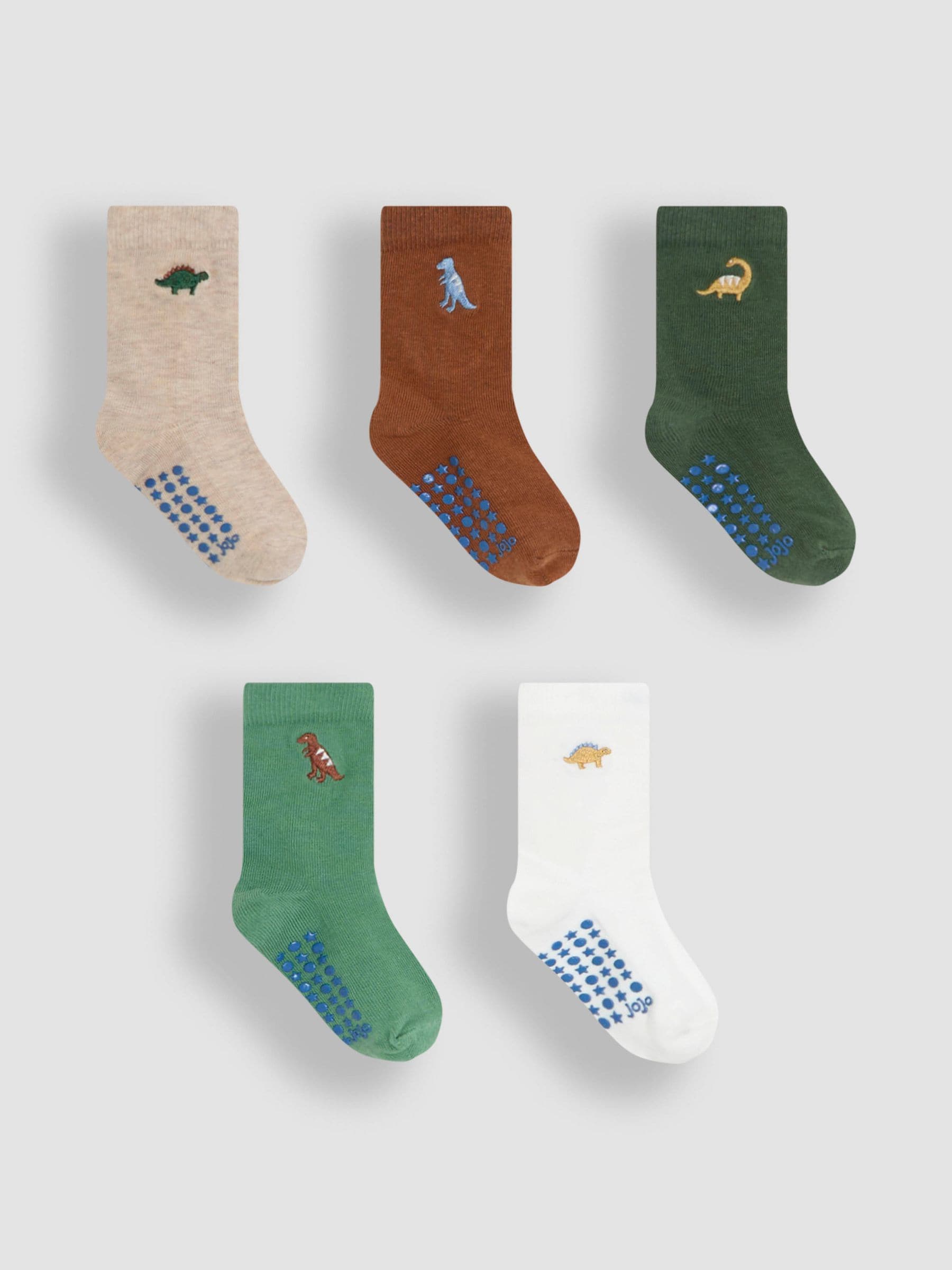 Green Socks 5 Pack 2-4 Yrs