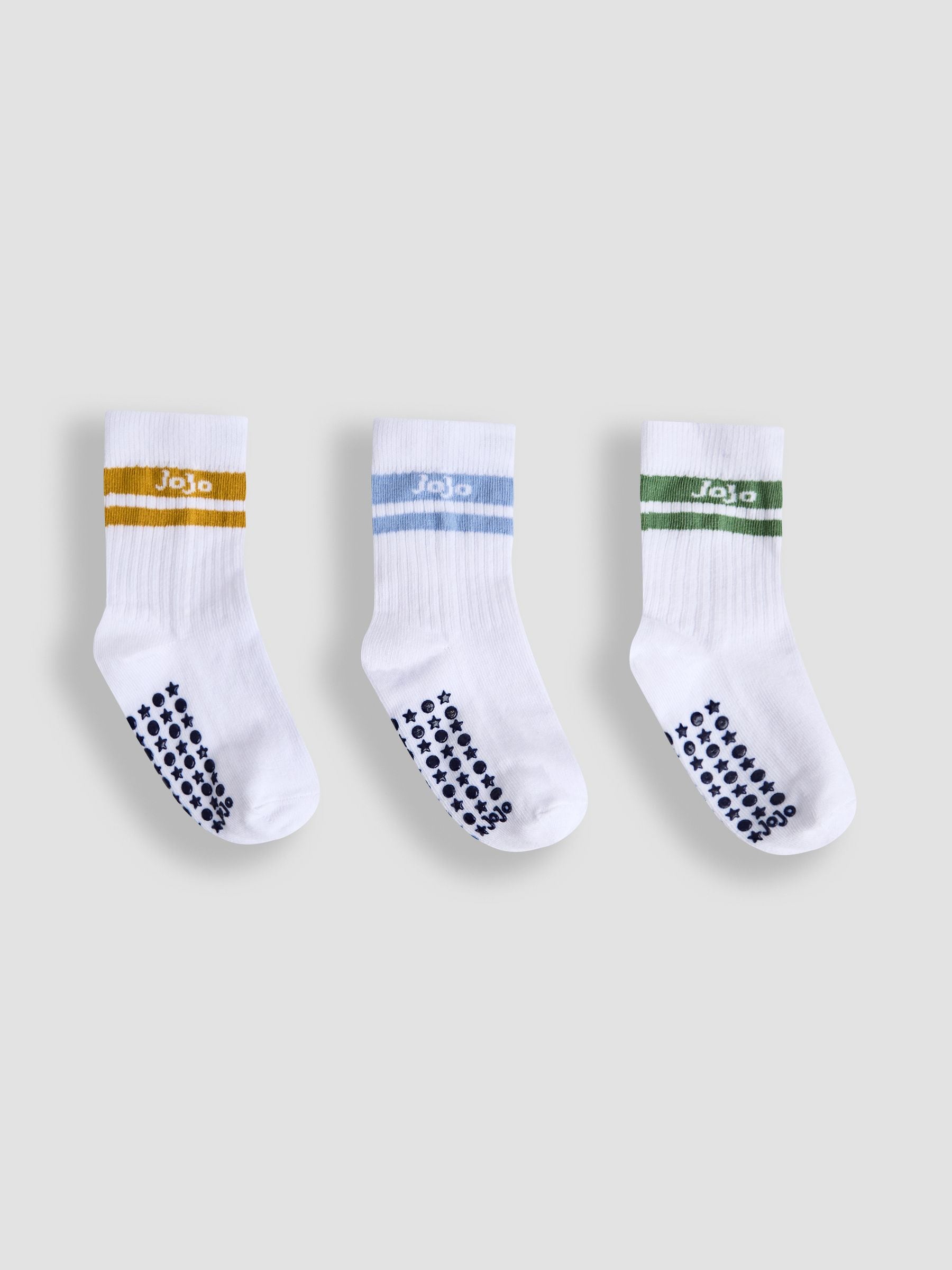 White 3-Pack Ribbed Socks 2-4 Yrs
