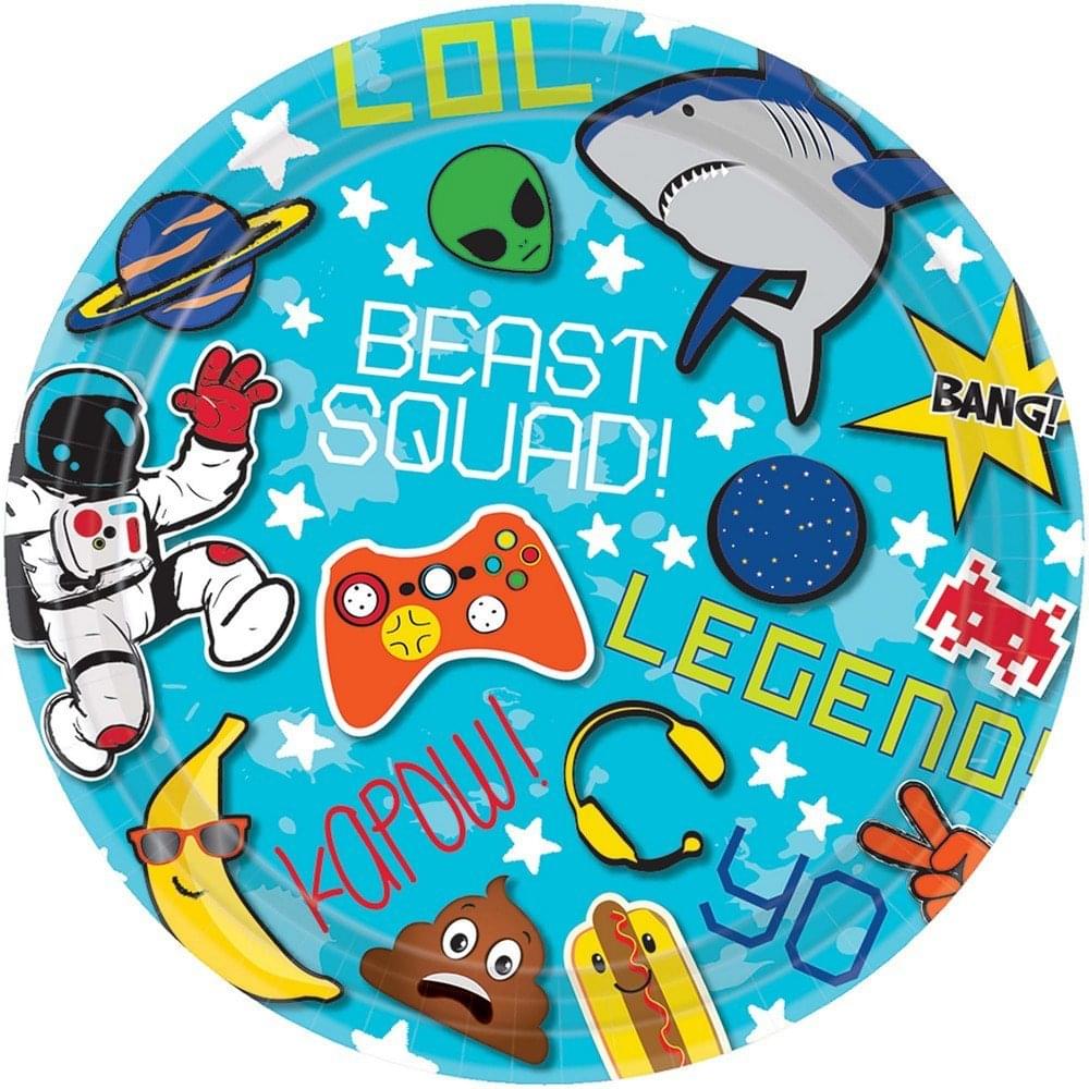 Epic Party 7" Round Paper Party Plates, 8-Pack