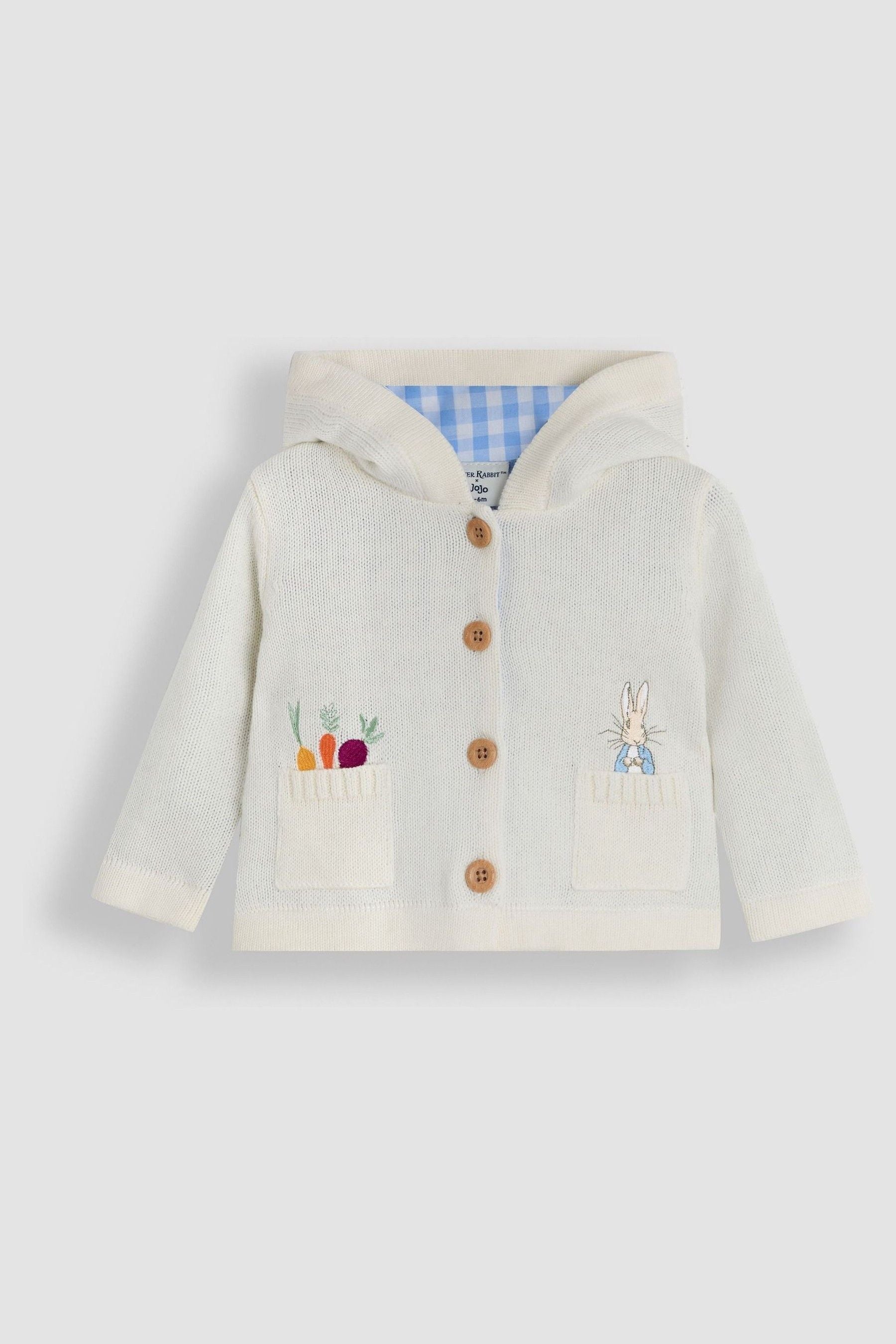 Cream Peter Rabbit Embroidered Cardigan 6-12 Mths Matron Inn