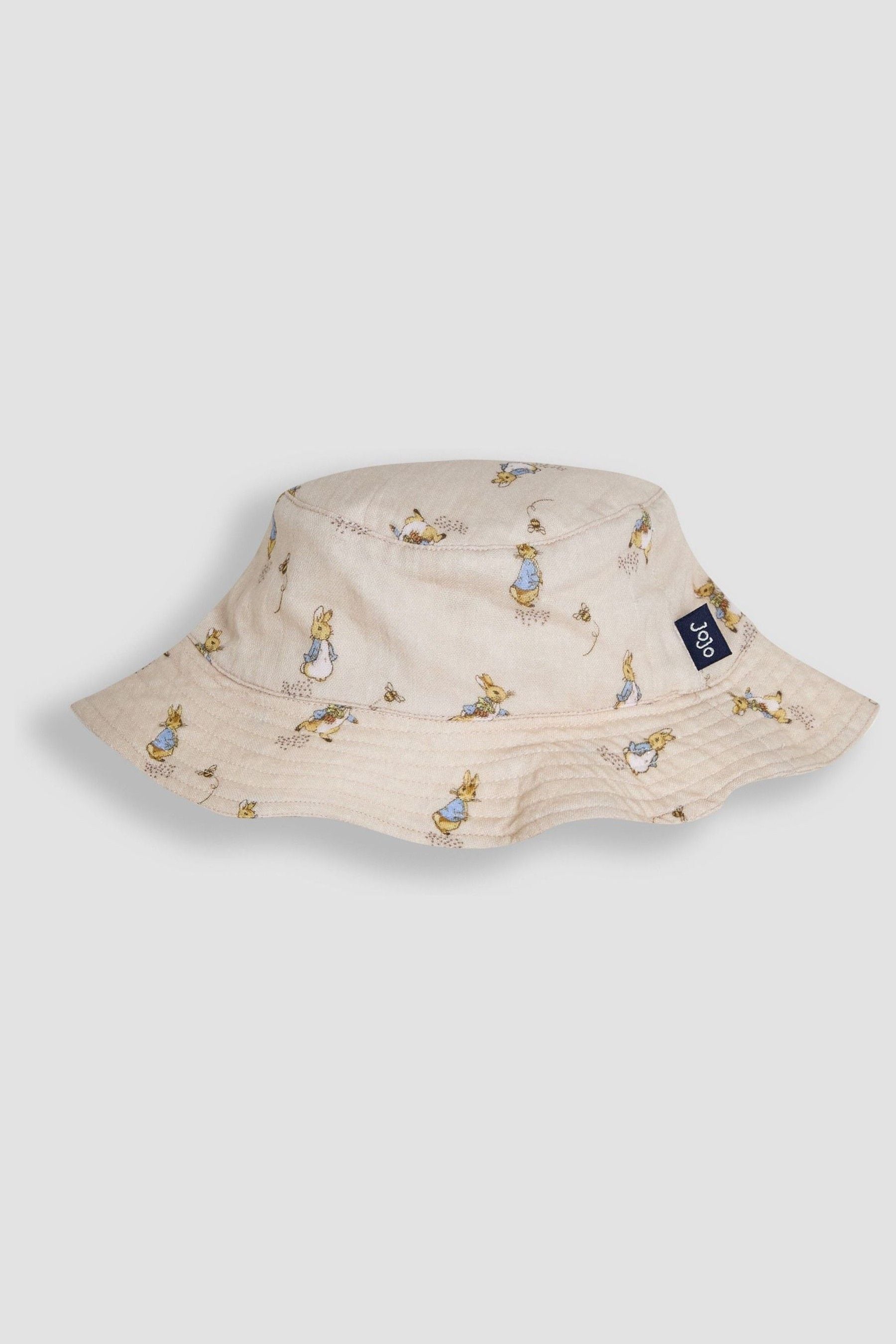 Natural Peter Rabbit Woven Printed Sunhat 6-12 Mths Matron Inn