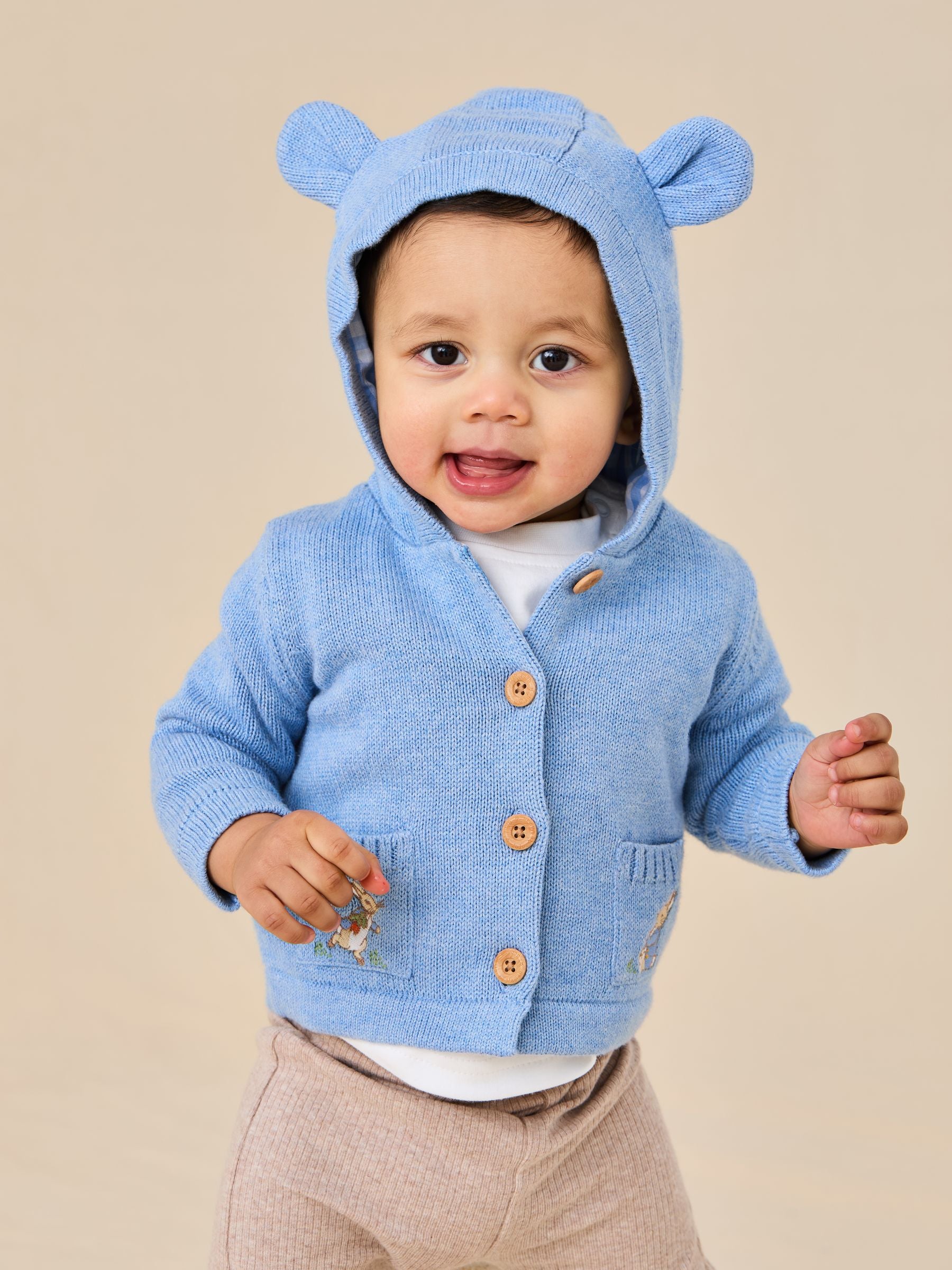 Blue Peter Rabbit Embroidered Cardigan 6-12 Mths