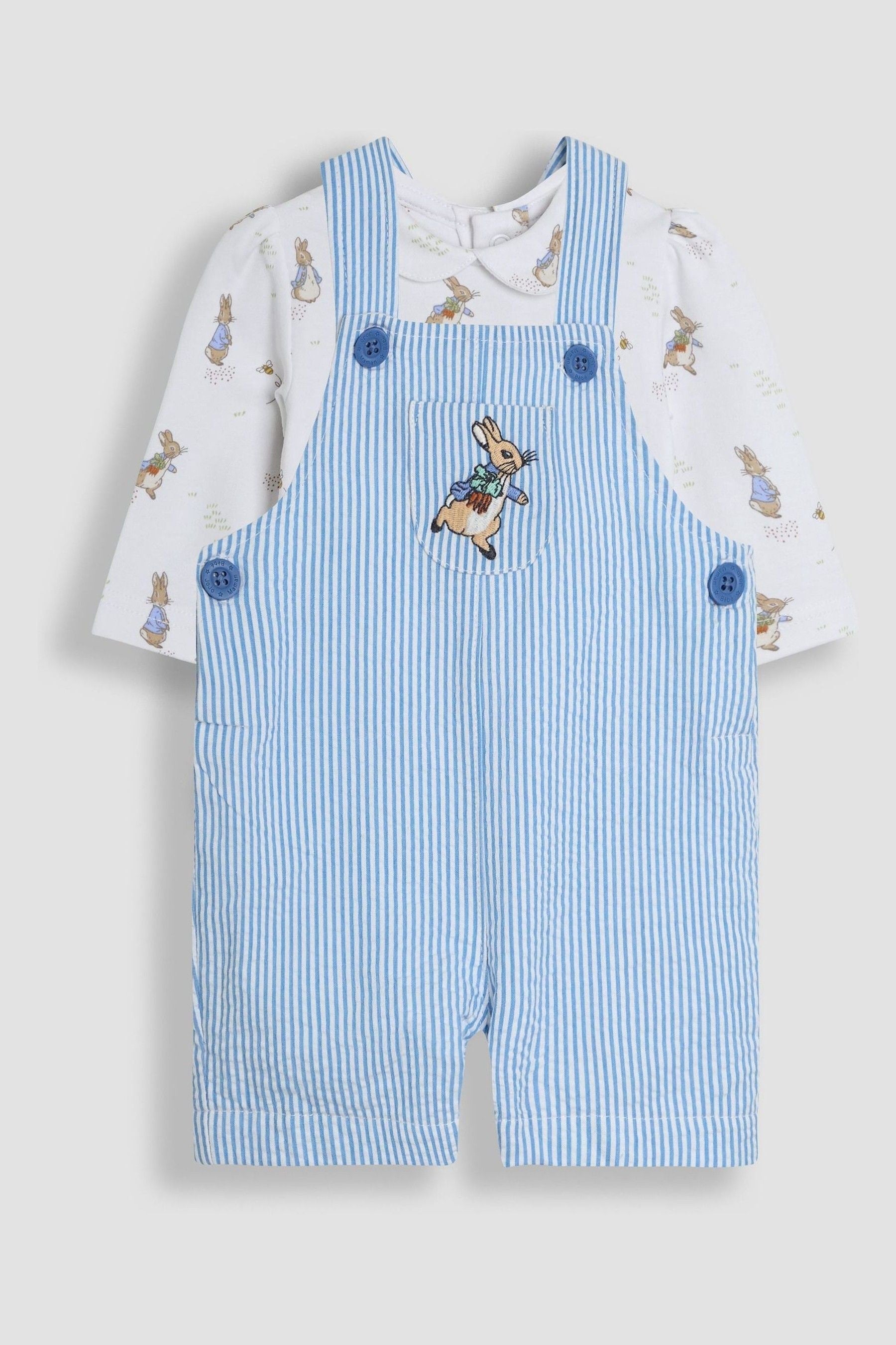Blue Peter Rabbit 2-Piece Dungarees & Body Set 6-12 Mths Matron Inn