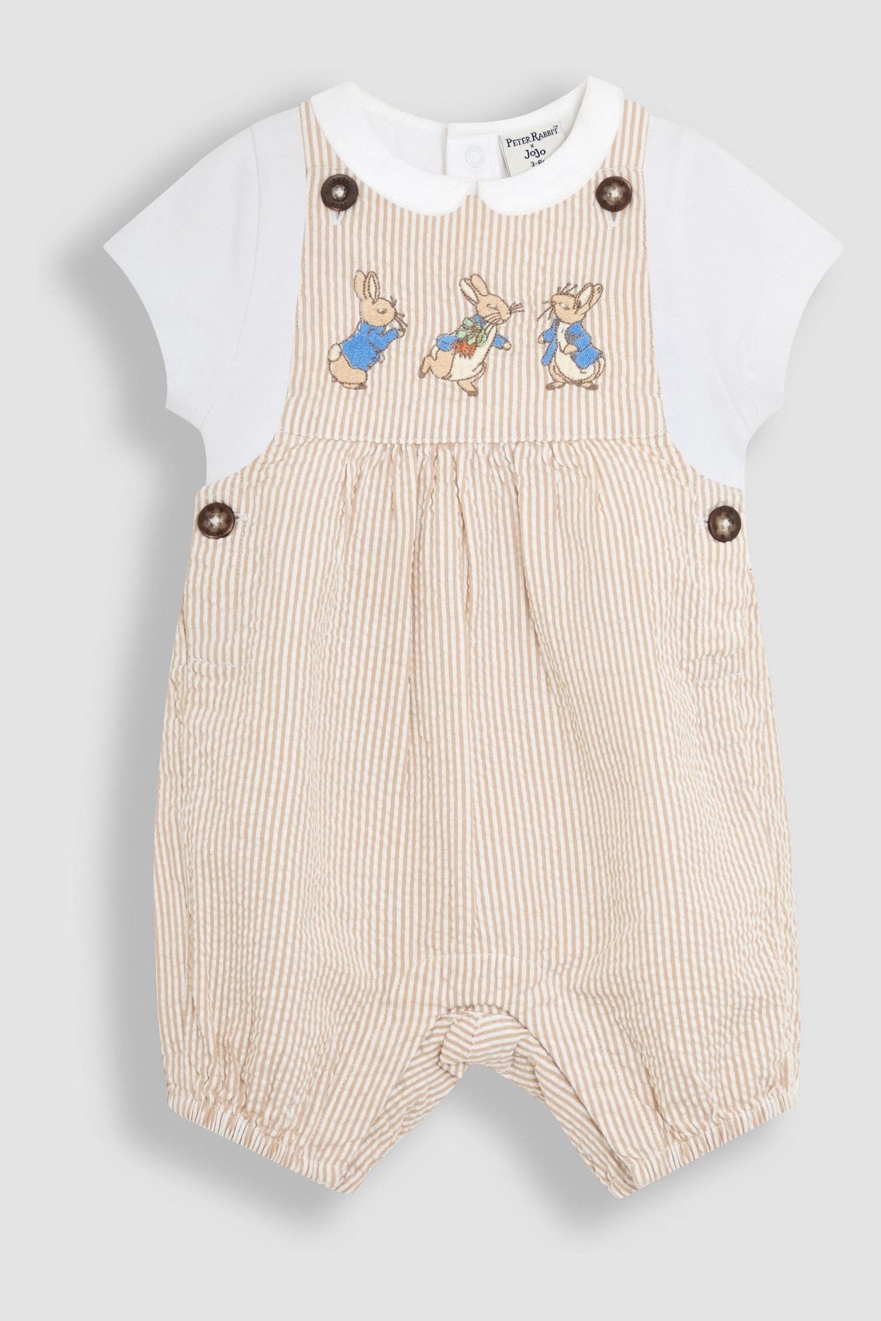 Stone 2-Piece Peter Rabbit Dungarees & Body Set 6-12 Mths Matron Inn