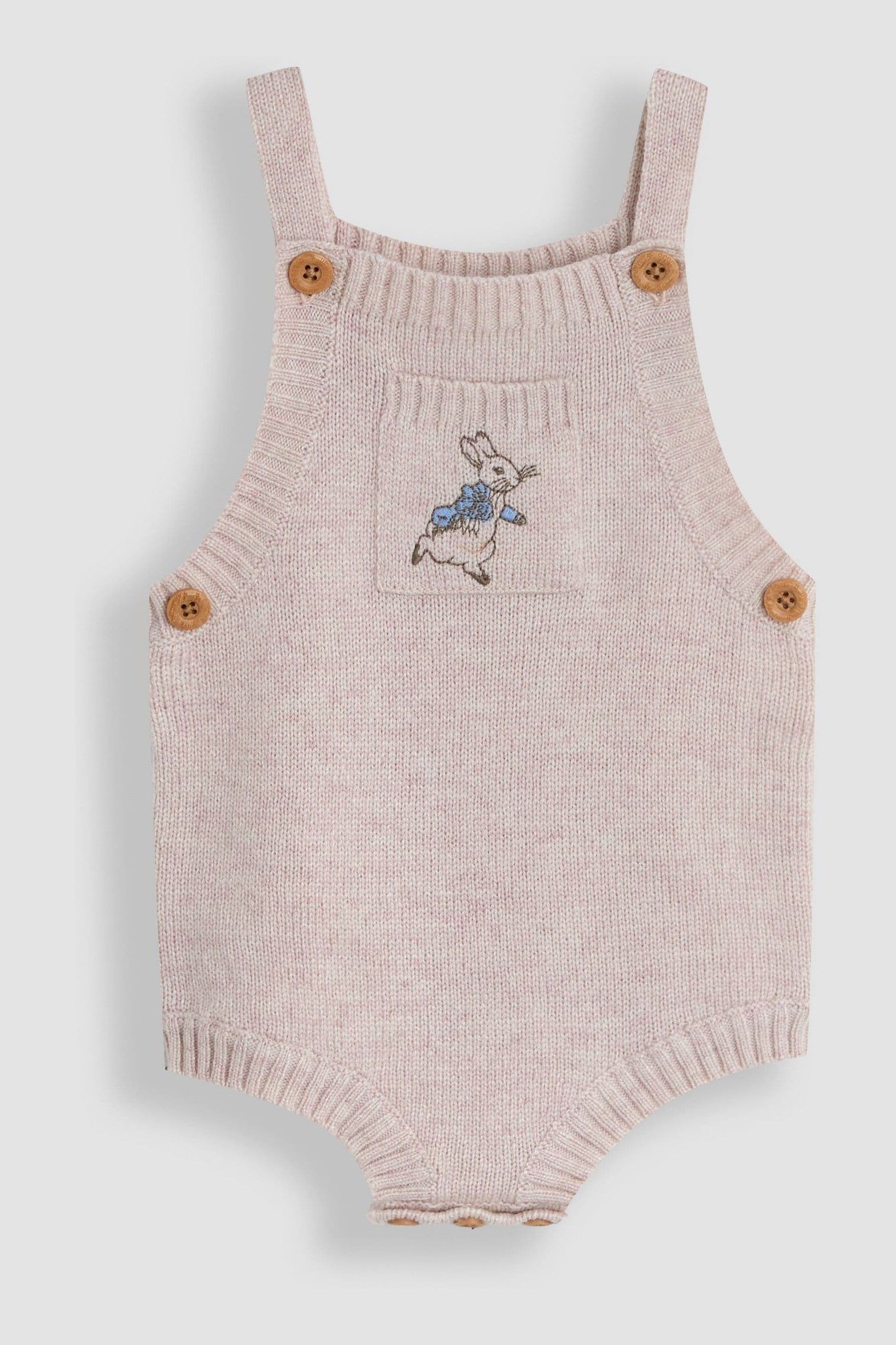 Natural Peter Rabbit Knitted Dungarees 6-12 Mths Matron Inn