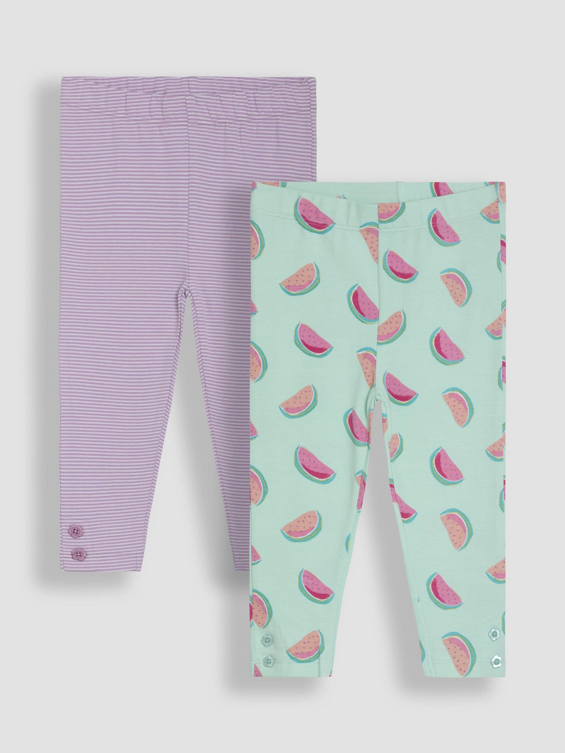 Mint Green Watermelon Leggings 2 Pack 6-12 Mths