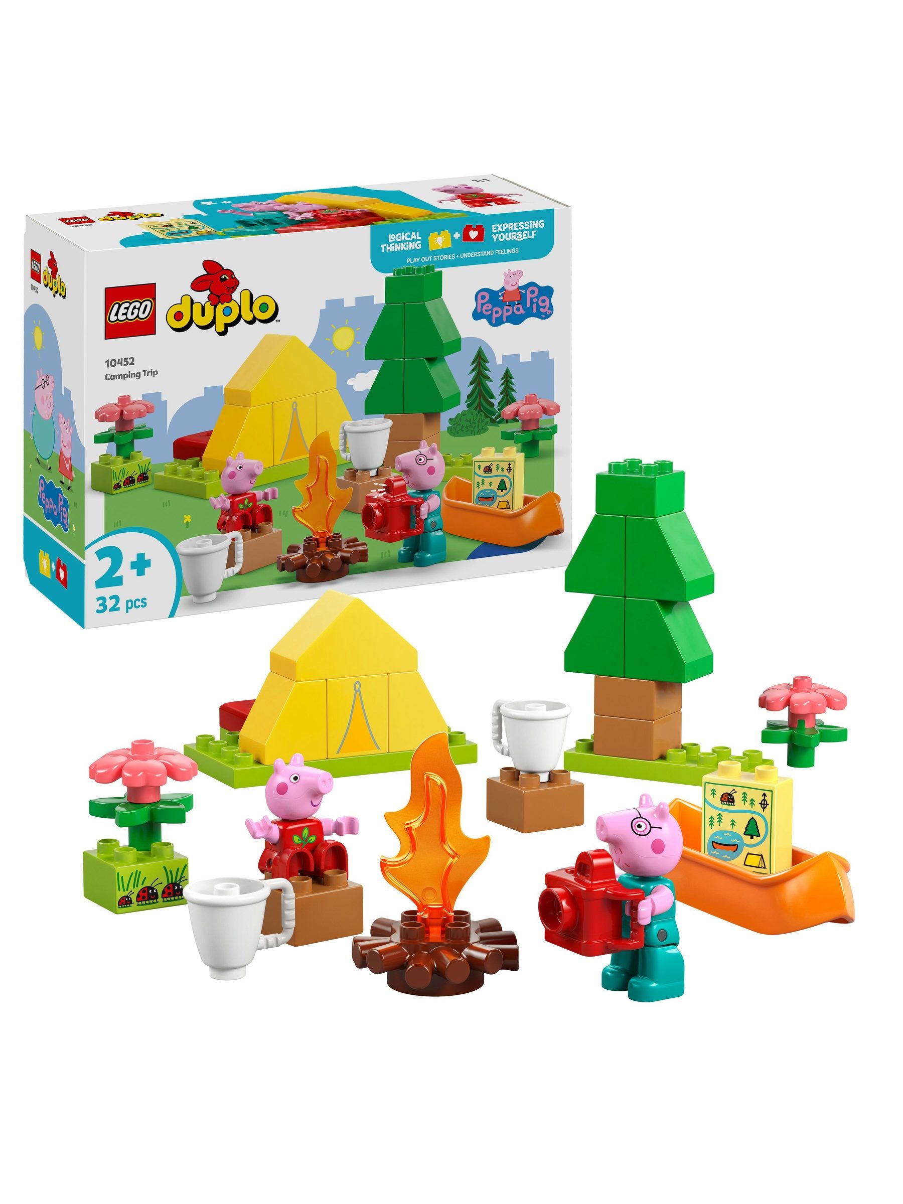 LEGO DUPLO Peppa Pig Camping Trip Building Toy 10452 ONE