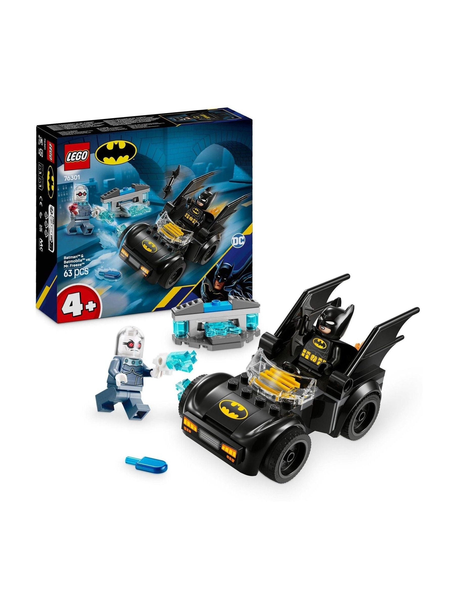 Lego DC Batman And Batmobile vs Mr Freeze Toy 76301 ONE