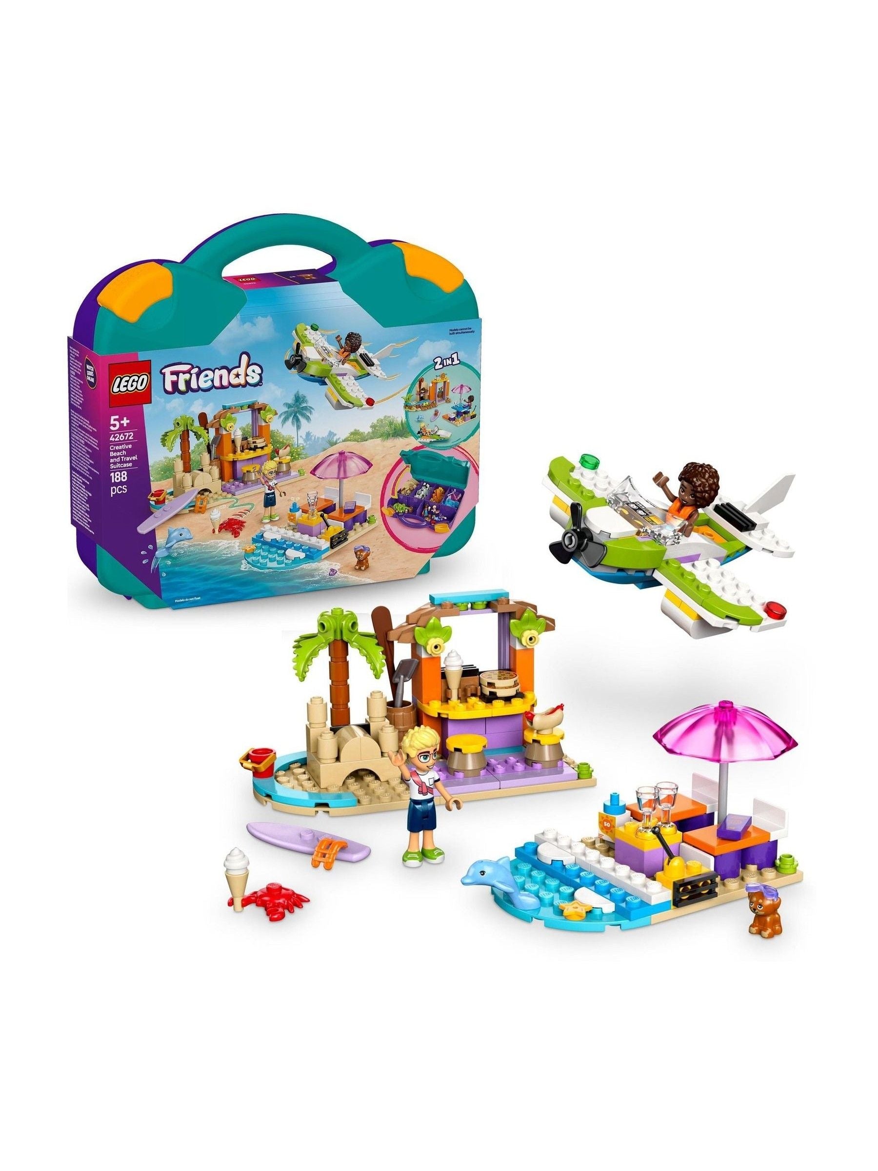 Lego Friends 2in1 Creative Beach and Travel Suitcase 42672 ONE