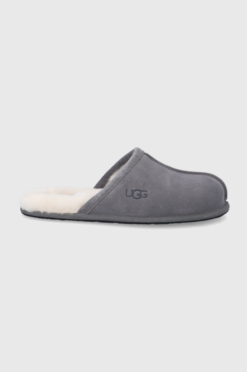 Vunene papuče UGG Scuff boja: siva 1101111-DGRY
