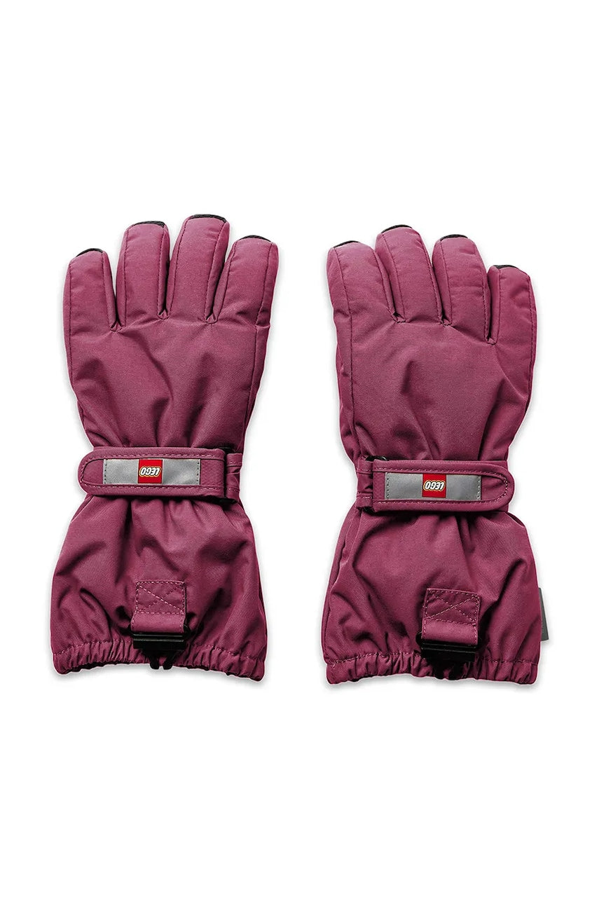 Dječje skijaške rukavice Lego Wear boja: smeđa