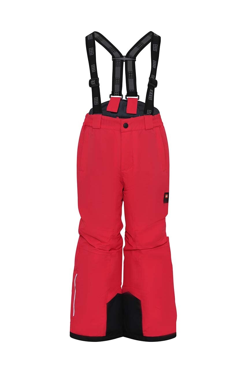 Otroške smučarske hlače Lego rdeča barva