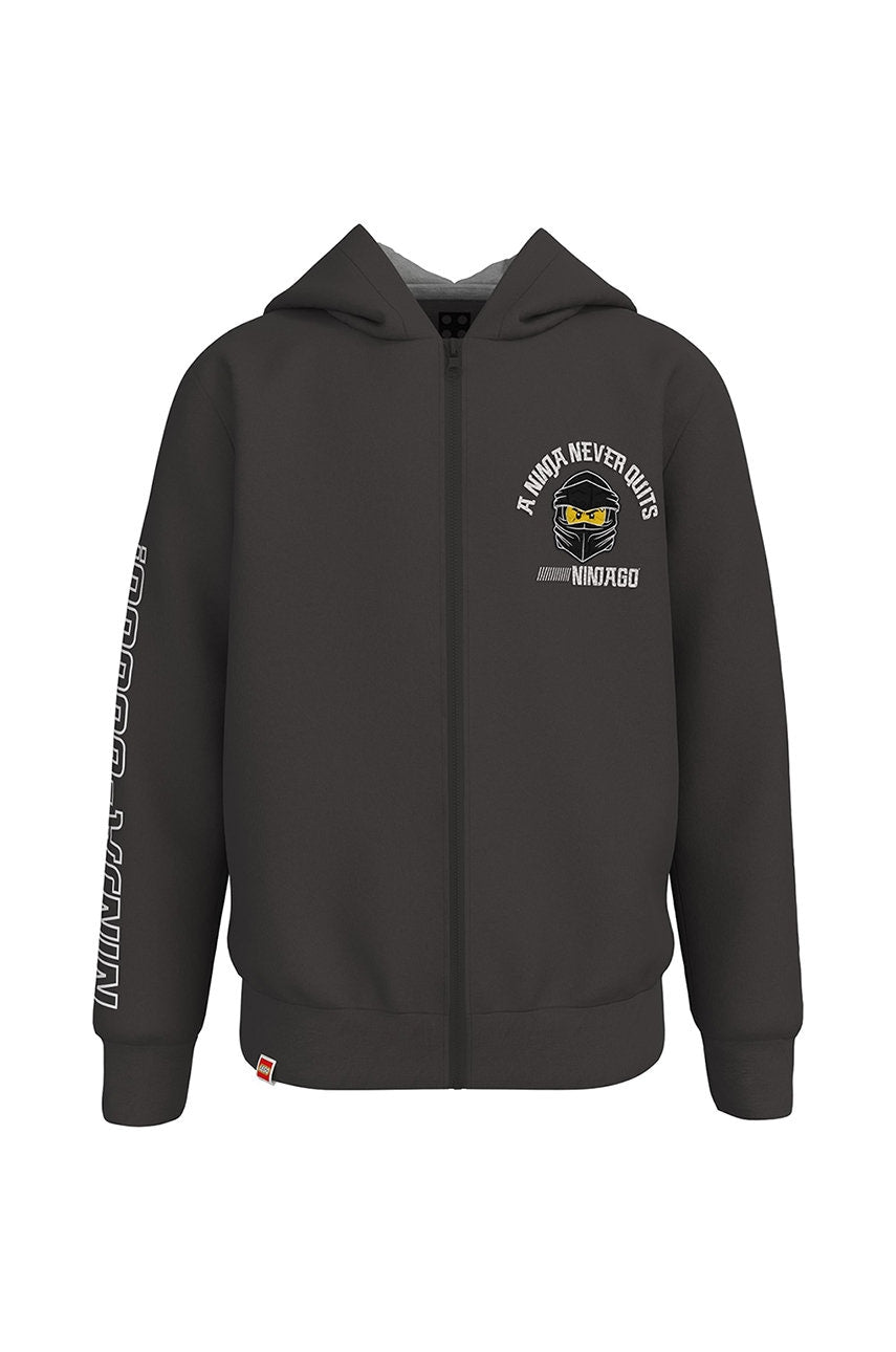 Otroška bombažna mikica Lego Wear siva barva,