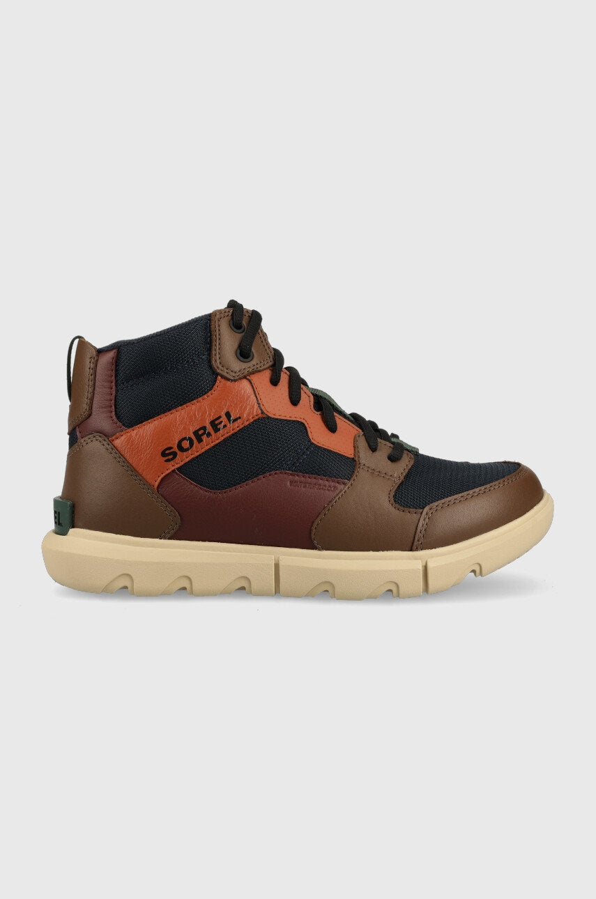 Superge Sorel Explorer Sneaker Mid rjava barva