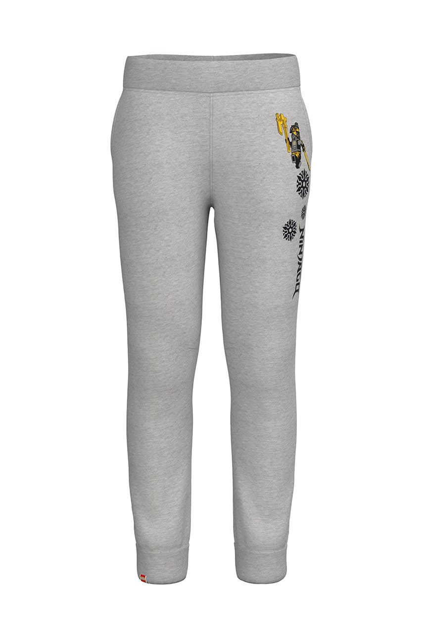 Dječji pamućni dio trenirke Lego Wear boja: siva, s tiskom