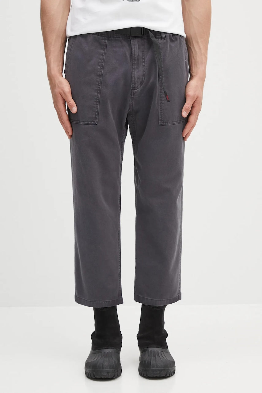 Bombažne hlače Gramicci Loose Tapered Pant zelena barva