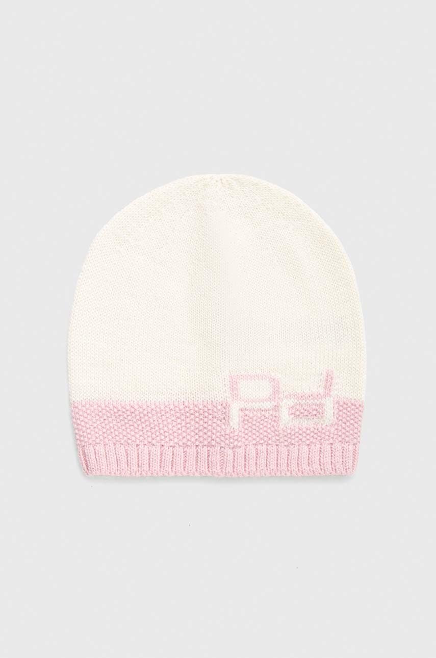 Dječja vunena kapa Pinko Up boja: ružičasta, od tanke pletenine, vunena