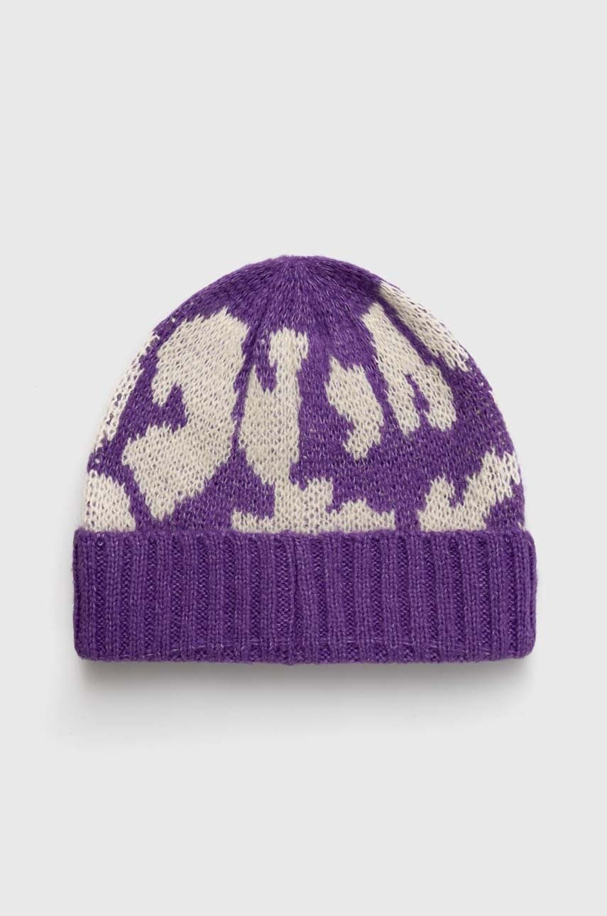 Dječja kapa United Colors of Benetton boja: ljubičasta, od tanke pletenine