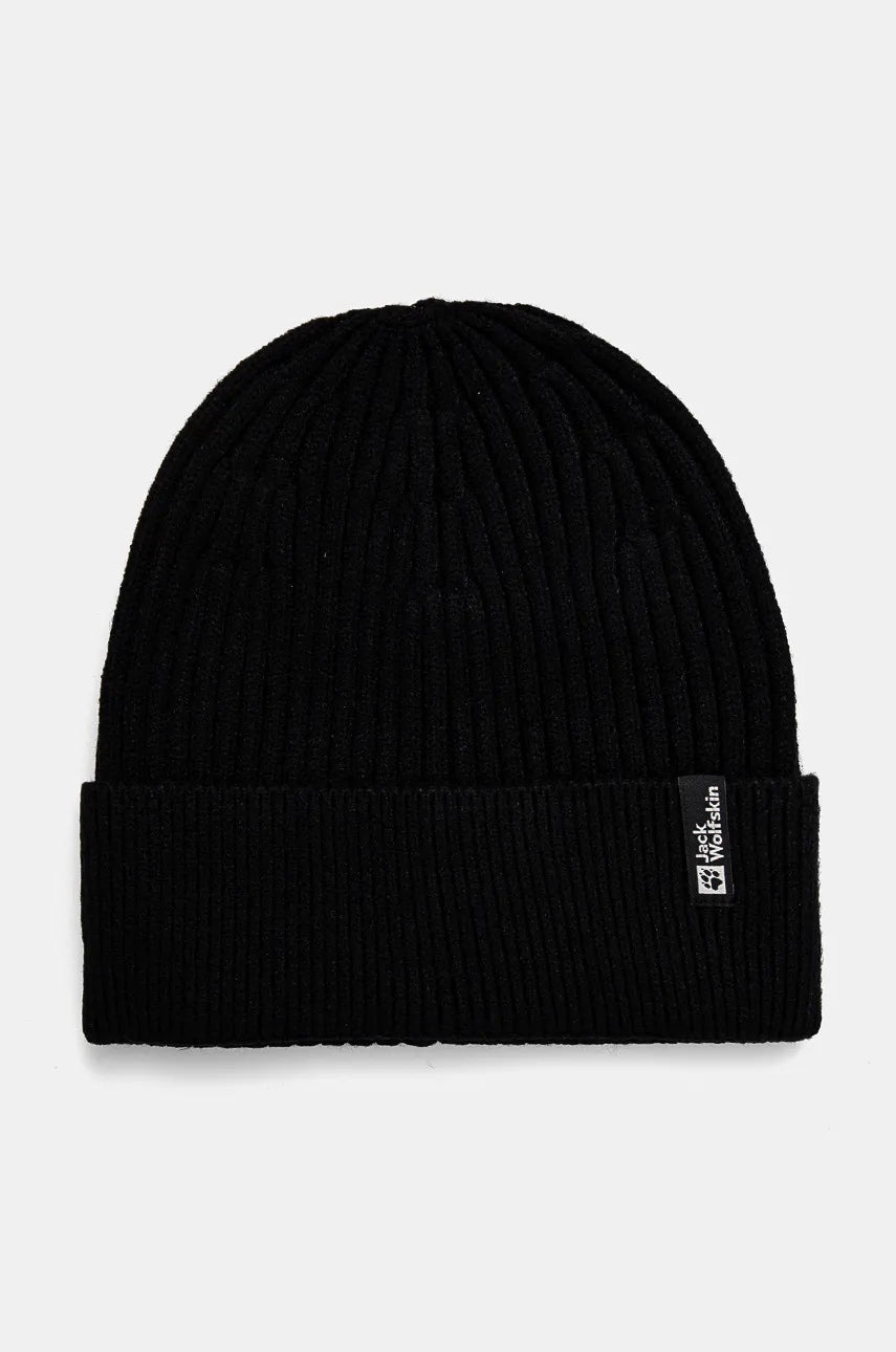 Kapa Jack Wolfskin boja: crna, od tanke pletenine