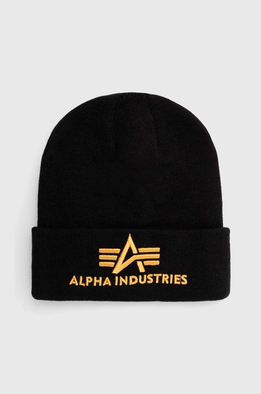 Kapa Alpha Industries boja: crna, od tanke pletenine