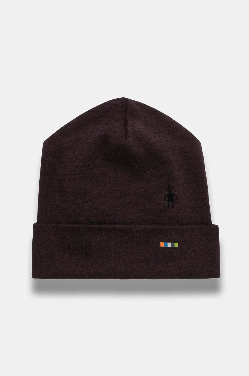 Dvostrana kapa Smartwool Thermal Merino Reversible boja: narančasta, od tanke pletenine, vunena, SW0SW956