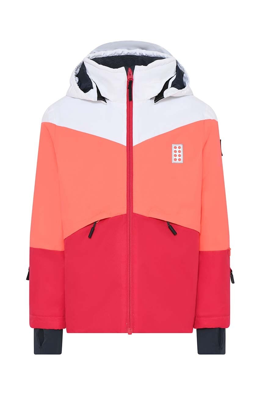 Otroška smučarska jakna Lego rdeča barva