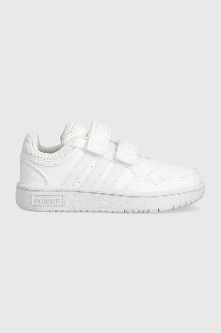 Otroške superge adidas Originals HOOPS 3.0 CF C bela barva