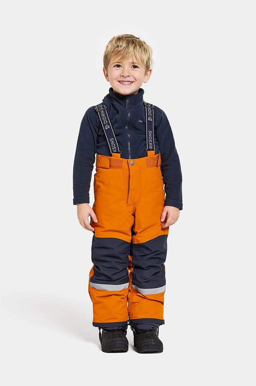 Otroške smučarske hlače Didriksons IDRE KIDS PANTS oranžna barva