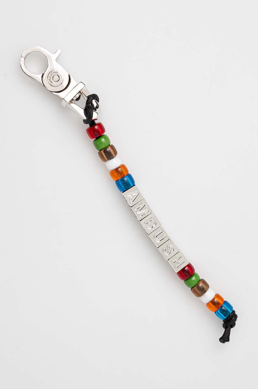 Obesek za ključe AMBUSH Letterblock Key Charm BMRE001F24SIL0017200